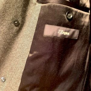 Z Zegna long coat. Herringbone.